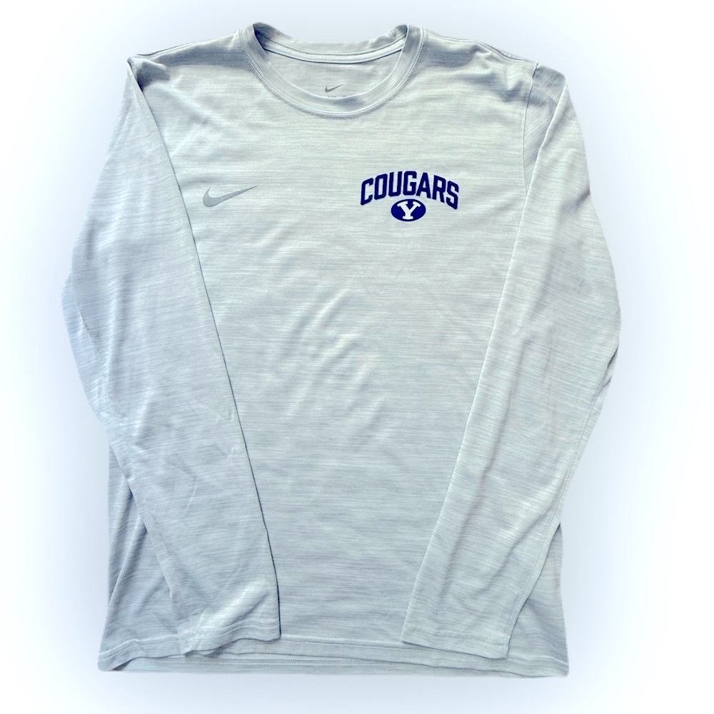 Nike Gray Long-Sleeve Cougars Shirt